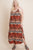 Plus Size Tie Dye Ombre Damask Print Anna Print Cami Maxi Dress