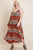 Plus Size Tie Dye Ombre Damask Print Anna Print Cami Maxi Dress