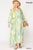 Tie Dye Multi Color Printed Maxi Dress With Lace Up