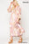 Tie Dye Multi Color Printed Maxi Dress With Lace Up