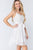 Lace Stiff Meshed Cami Mini Dress