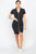 Zip Front Denim Mini Dress