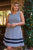 Plus Black & White Diamond Print Round Neck Sleeveless Fitted Flare Mini Dress