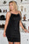 Plus Sleeveless Square Neck Open Back Criss-cross Straps Gathered Fitted Mini Dress