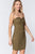 Strapless Button Down Mini Dress