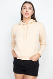 Self-tie Drawstrings Hoodie