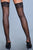 Stay Up Spandex Sheer Thigh Highs With Silicone Lace Top