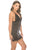 2 Piece Satin Lace Trimmed Slip Set With Matching Thong