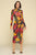 Flower Print Slit Dress