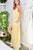 Adjustable Shoulder Strap Button Down Waist Elastic Bottom Contrast Lace Maxi Dress