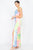 Tie-dye Ruffled Ribbed Maxi Dress