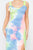 Tie-dye Ruffled Ribbed Maxi Dress