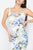 Floral Square Neck Bodycon Dress