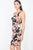 Floral Square Neck Bodycon Dress