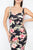 Floral Square Neck Bodycon Dress