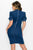 Front Keyhole Back Zip Denim Dress