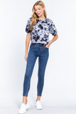Tie-dye Cotton Jersey Crop Top