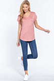 Dolman Slv V-neck Rayon Jersey Top