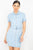 Belted Bodycon Collared Denim Dress