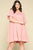 Solid Washed Knit Tiered Mini Dress