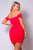 Retro Smock Off-shoulder Mini Dress
