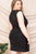 Translucent Rhinestone Plus Mini Dress