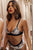 Triangle Floral Lace Bralette W/embroidery