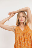 Sleeveless Floral Top