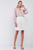 Snow-whine Striped High-waisted See-through Sheer Mesh Strips Cut-ins A-line Mini Skirt