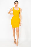 Scoop Neck Bodycon Mini Dress