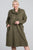 Turtleneck Hidden Pocket Long Sleeve Maxi Dress