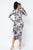 Tie Dye Long Sleeve Midi Dress
