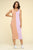 Casual Two-tone Midi Dress, Scoop Neck, Sleeveless
