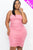 Plus Size Double Ruched Front And Ruched Back Detail Mini Dress