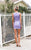 Lavender Faux Leather V-neck Bodysuit & High Waist Mini Skirt Set