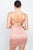 Square Back Cutout Smocking Dress