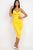 Cross Wrap Ruched Midi Dress