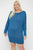 Draped Neck Long Sleeve Dress