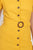 Button-front Butterfly Sleeve Dress