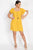 Button-front Butterfly Sleeve Dress