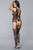 Sleeveless Suspender Bodystocking With Cut-out Details.