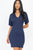 Dolman Sleeves Solid Mini Dress