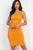 Double Ruched Front And Ruched Back Detail Mini Dress