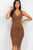 Split Neck Tank Mini Dress
