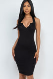 Split Neck Tank Mini Dress