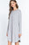 Long Slv French Terry Mini Dress
