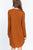 Long Slv French Terry Mini Dress
