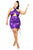 Plus Metallic Cross Wrap Halter Mini Dress