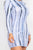 Tie-dye Printed Lettuce Trim Bodycon Dress