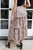 Peach & Grey Lace Layered Ruffled Midi Skirt